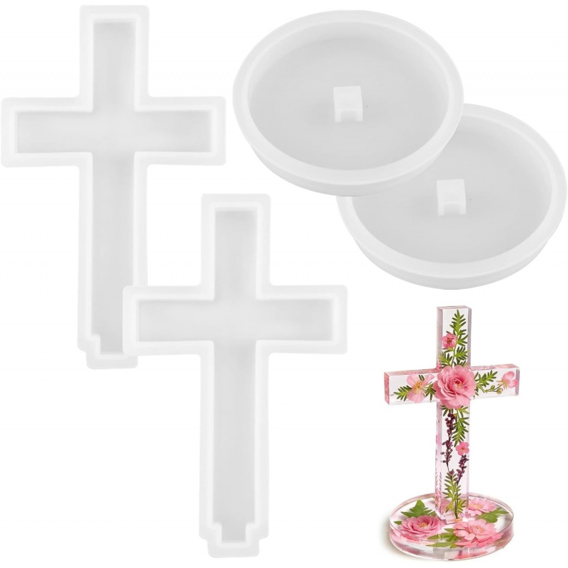 Candle Containers - Twee siliconenvormen met een basis in